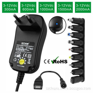 Universal Power Supply with Different Plugs